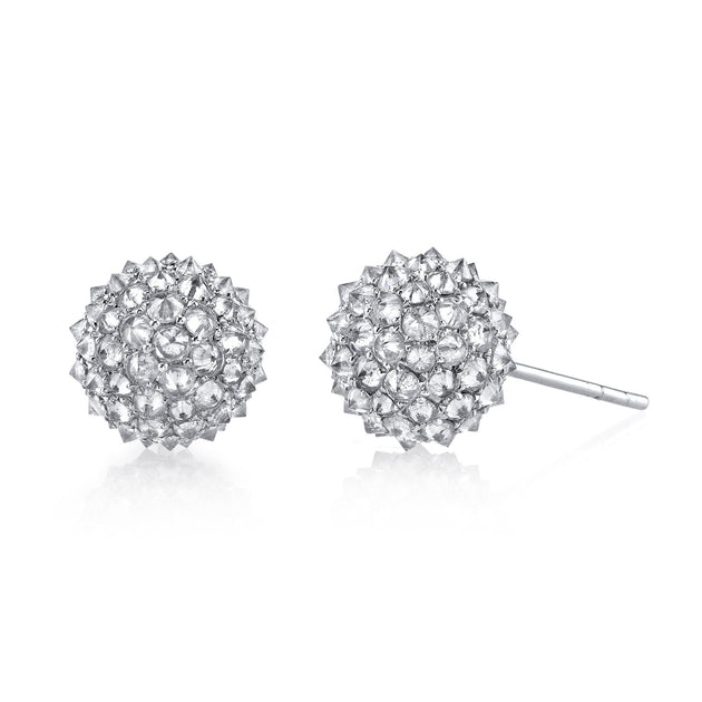 anita ko INVERTED DIAMOND BALL EARRINGS