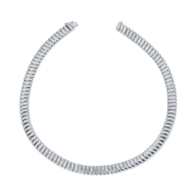 Anita Ko LARGE BAGUETTE DIAMOND ZOE CHOKER