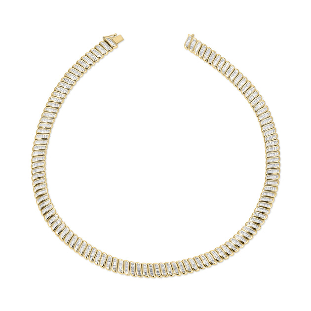 anita ko LARGE BAGUETTE DIAMOND ZOE CHOKER