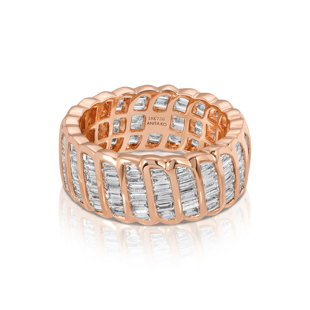 Anita Ko LARGE BAGUETTE DIAMOND ZOE RING