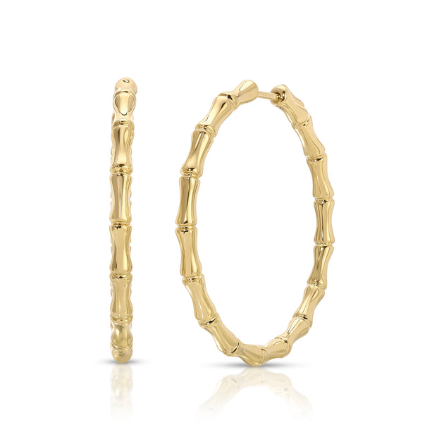 anita ko LARGE BAMBOO HOOPS