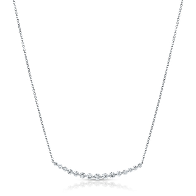 Anita Ko LARGE CRESCENT DIAMOND NECKLACE