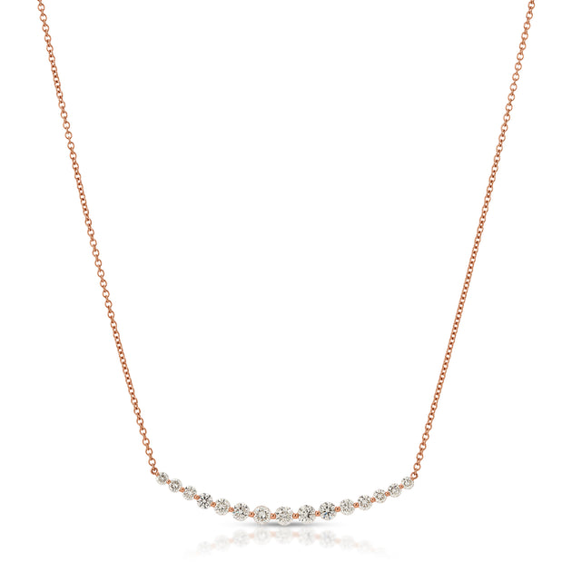 Anita Ko LARGE CRESCENT DIAMOND NECKLACE