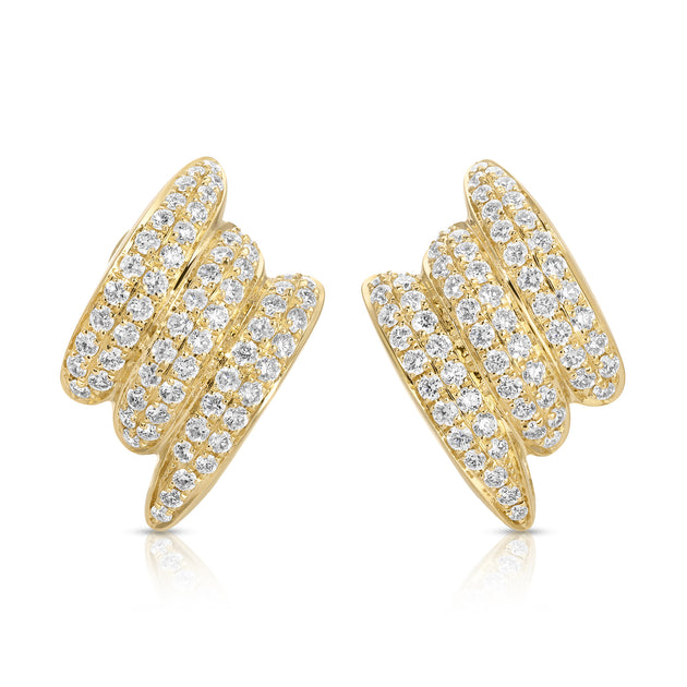 anita ko LARGE DIAMOND CLAIRE EARRINGS