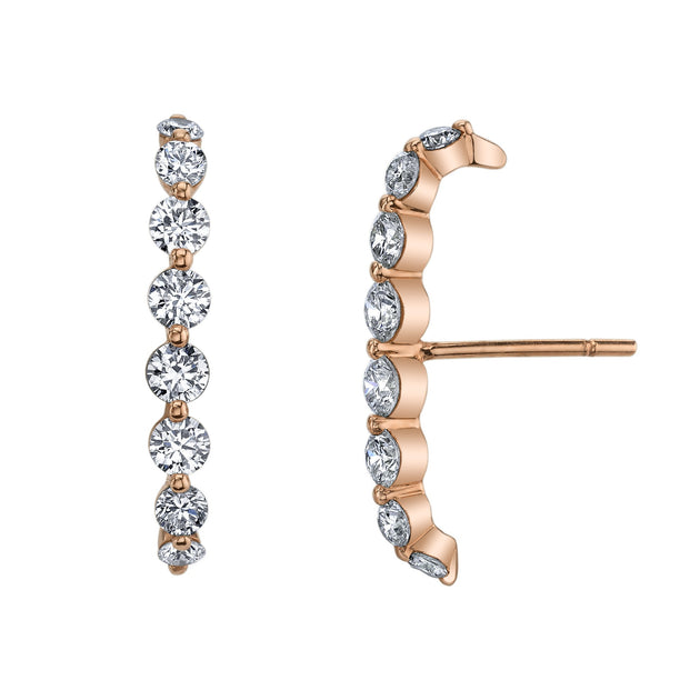 Anita Ko LARGE DIAMOND FLOATING LOBE CUFF
