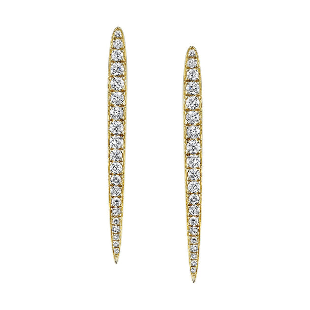 Anita Ko LARGE DIAMOND SPEAR EARRINGS