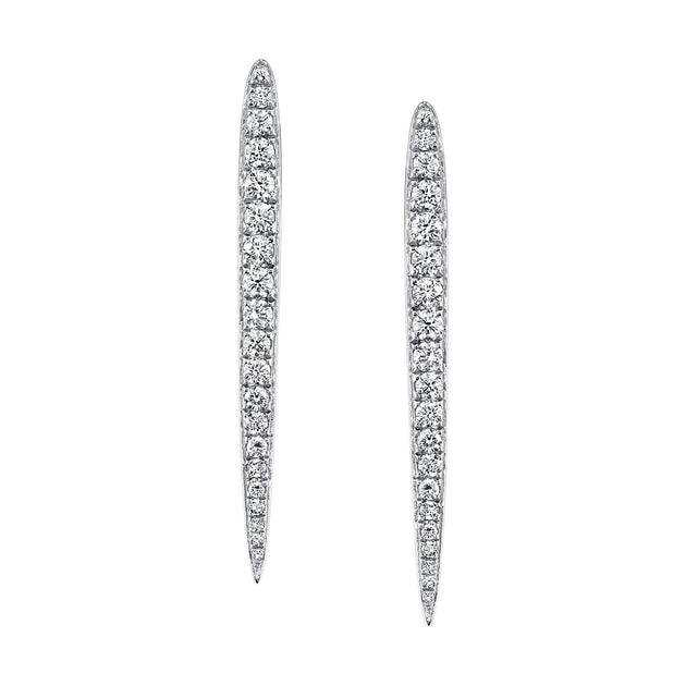 Anita Ko LARGE DIAMOND SPEAR EARRINGS