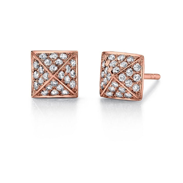 Anita Ko LARGE DIAMOND SPIKE STUD EARRINGS