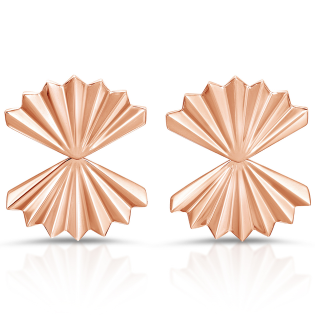 Anita Ko LARGE FAN EARRINGS