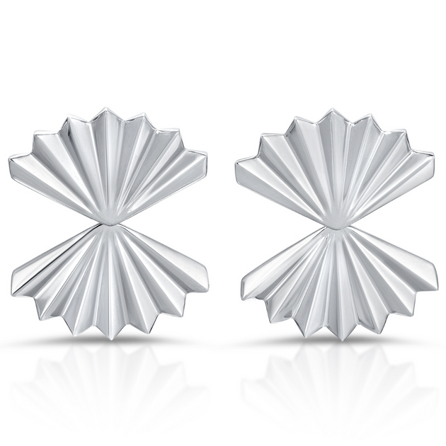 Anita Ko LARGE FAN EARRINGS