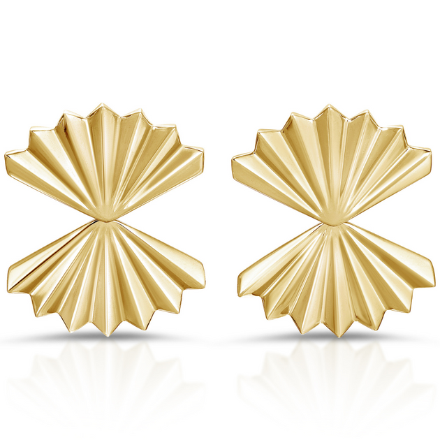 anita ko LARGE FAN EARRINGS