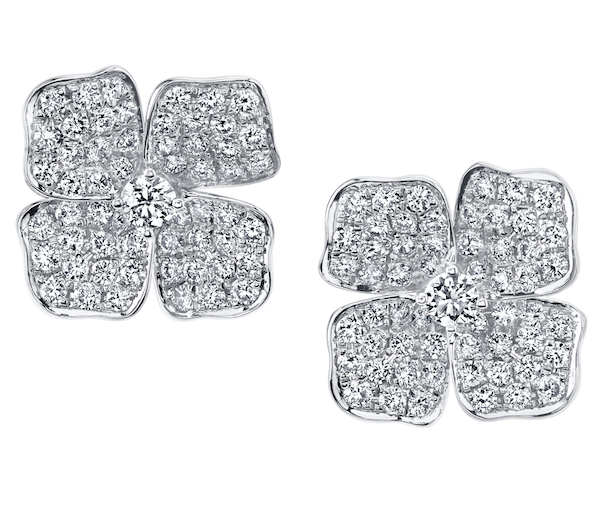 Anita Ko LARGE FLOWER DIAMOND STUDS