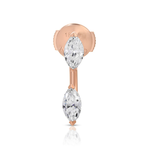 Anita Ko LARGE MARQUISE DIAMOND ORBIT EARRING