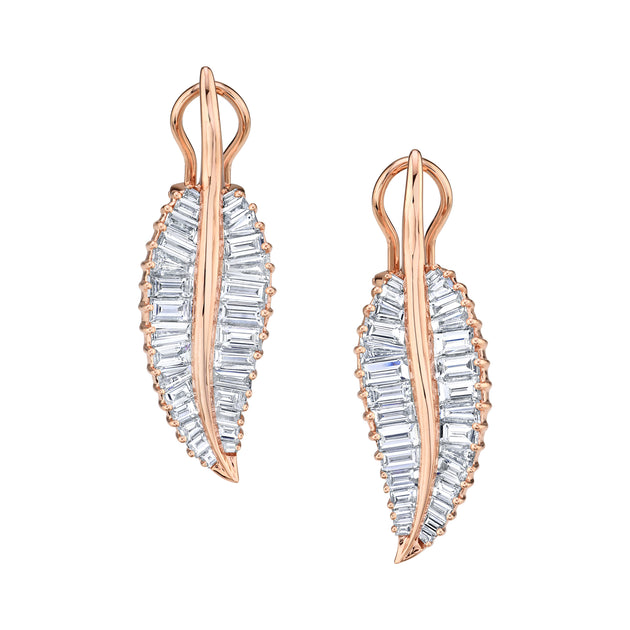 Anita Ko LARGE PALM LEAF DROP EARRINGS