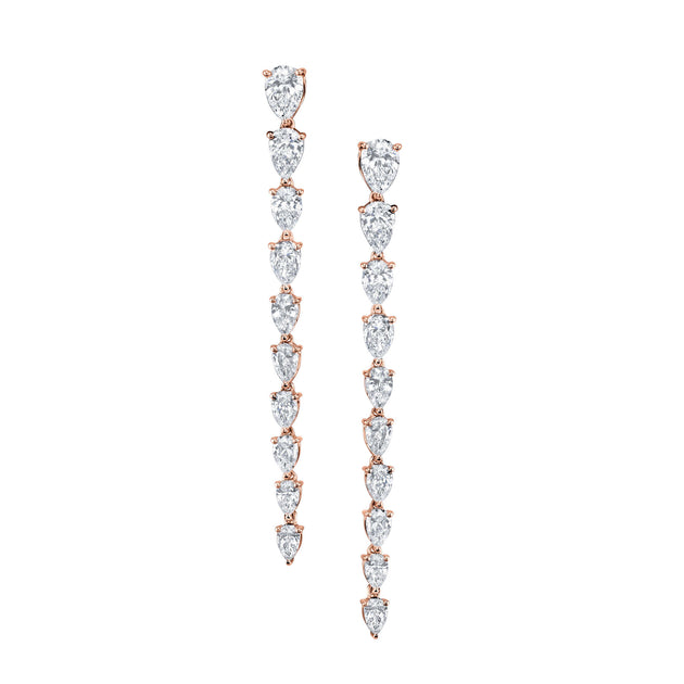 Anita Ko LARGE PEAR DIAMOND DROP EARRINGS