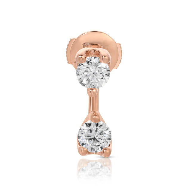 Anita Ko LARGE ROUND DIAMOND ORBIT EARRING