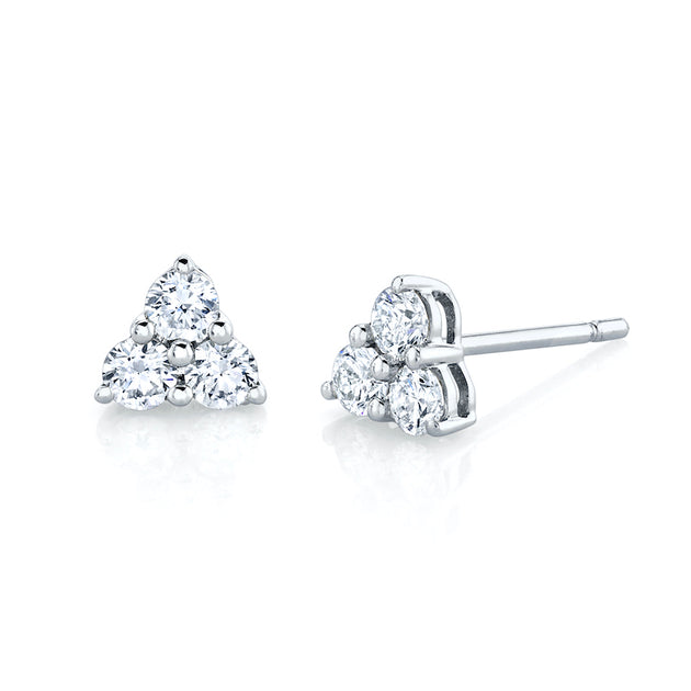 Anita Ko LARGE TRILLION DIAMOND STUDS