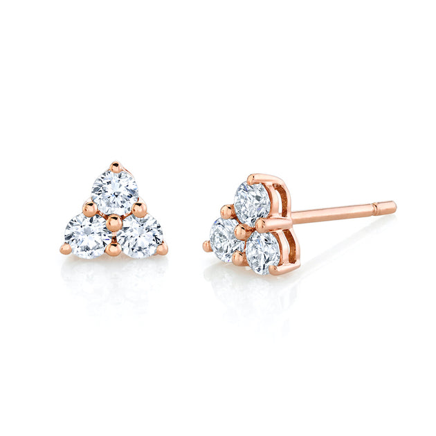 Anita Ko LARGE TRILLION DIAMOND STUDS