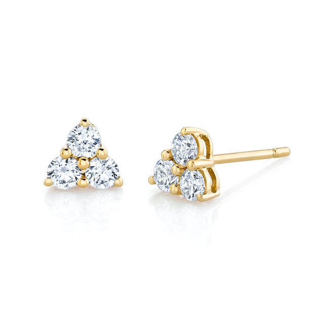 anita ko LARGE TRILLION DIAMOND STUDS