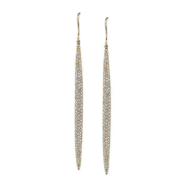 Anita Ko LONG DIAMOND DAGGER EARRINGS