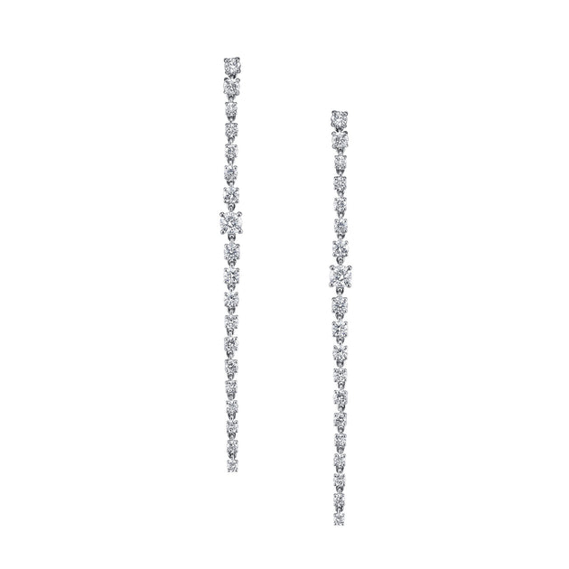 anita ko LONG DIAMOND ROPE EARRINGS