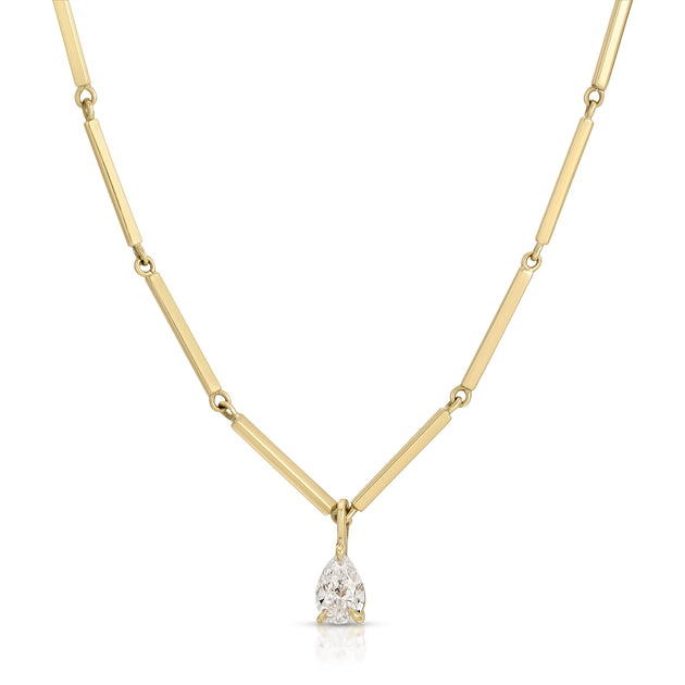anita ko LOUISE NECKLACE WITH PEAR DIAMOND PENDANT