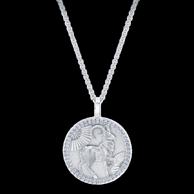 Anita Ko LUCKY DIAMOND GOAT TALISMAN