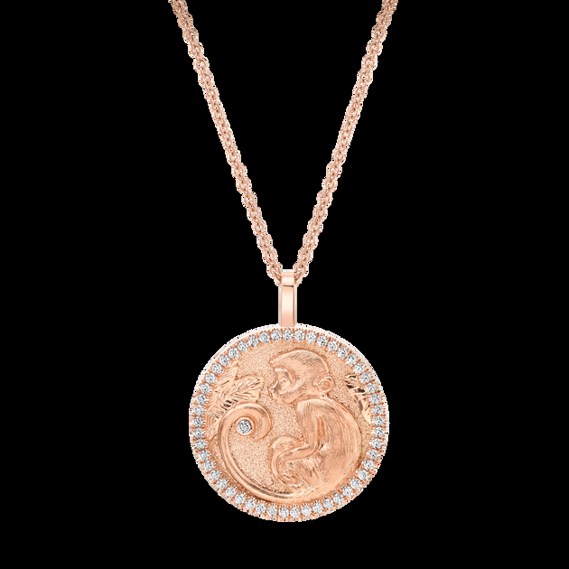Anita Ko LUCKY DIAMOND MONKEY TALISMAN