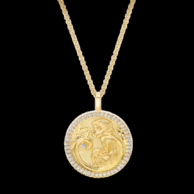 anita ko LUCKY DIAMOND MONKEY TALISMAN