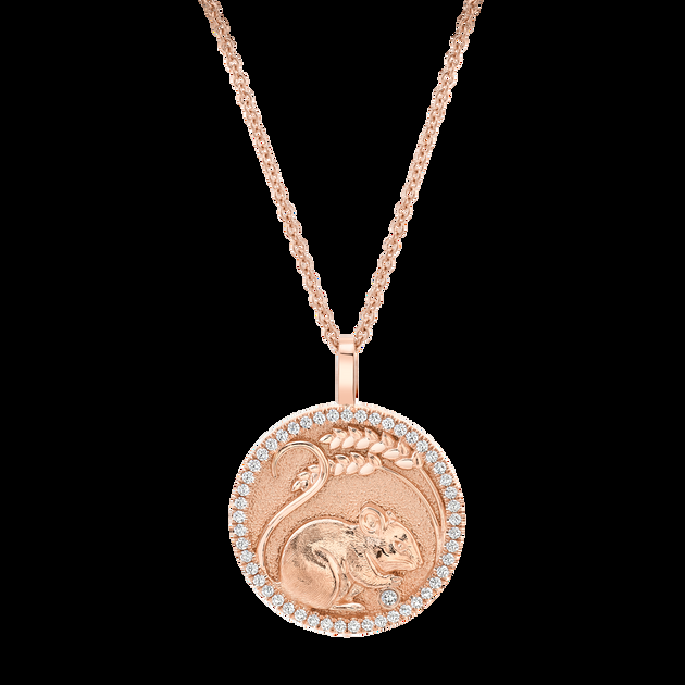 Anita Ko LUCKY DIAMOND MOUSE TALISMAN