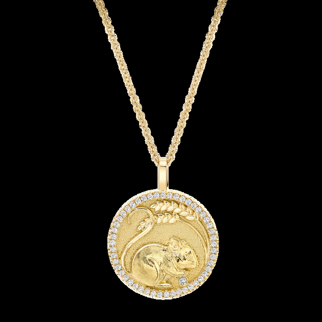 anita ko LUCKY DIAMOND MOUSE TALISMAN