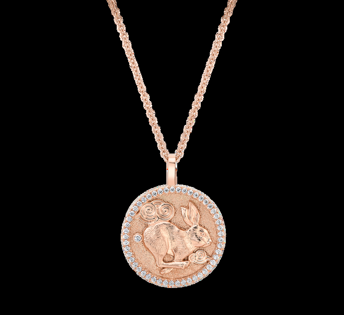 Anita Ko LUCKY DIAMOND RABBIT TALISMAN