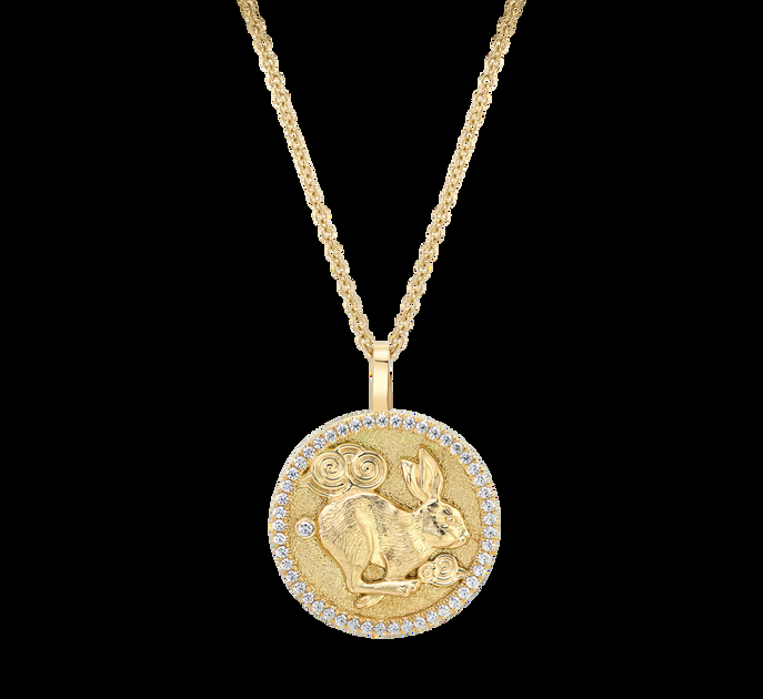 anita ko LUCKY DIAMOND RABBIT TALISMAN