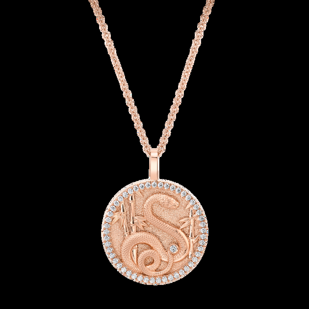 Anita Ko LUCKY DIAMOND SNAKE TALISMAN