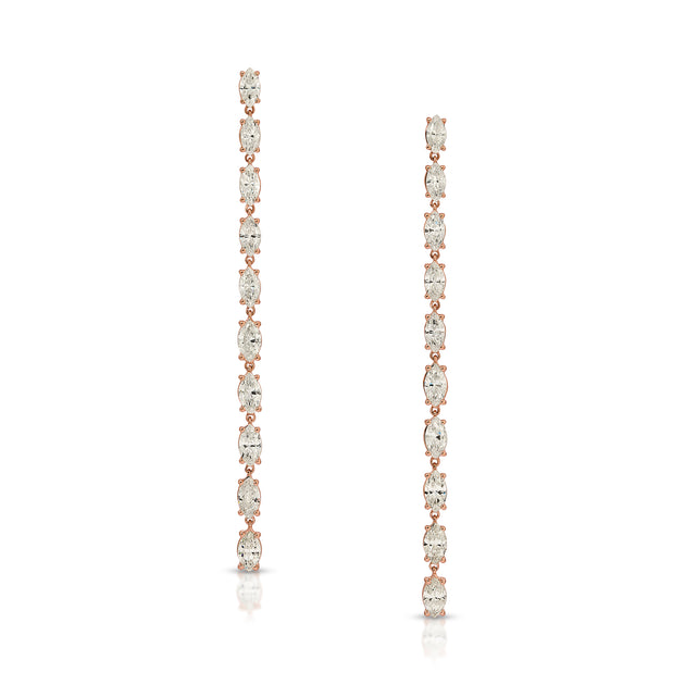 Anita Ko MARQUISE DIAMOND DROP EARRINGS