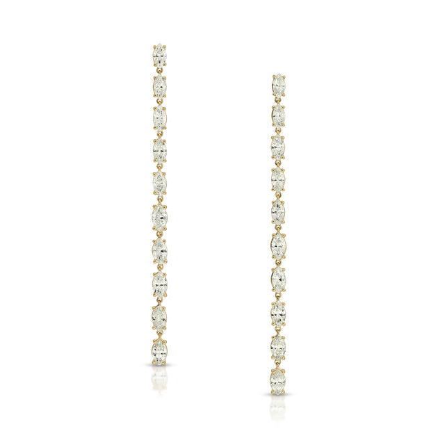 anita ko MARQUISE DIAMOND DROP EARRINGS
