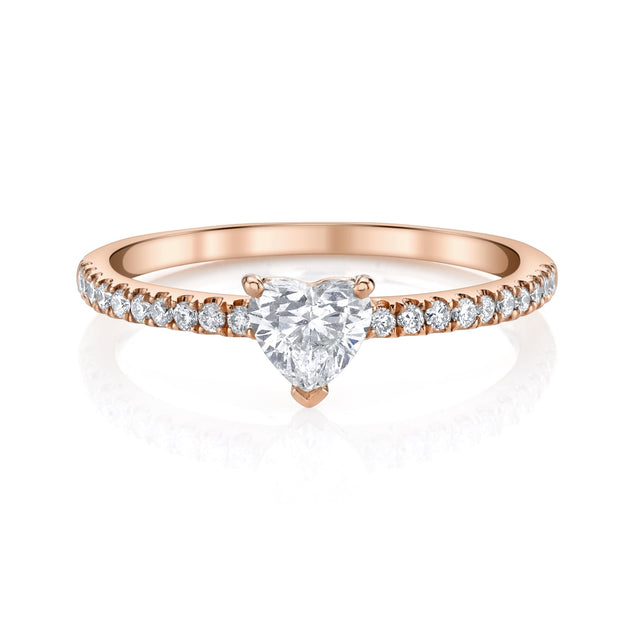 Anita Ko ME/YOU HEART DIAMOND PAVE PINKY RING
