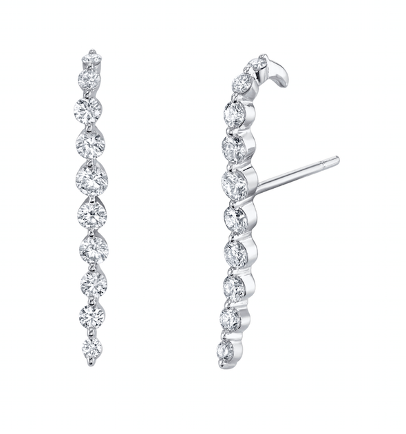 Anita Ko MEDIUM DIAMOND CASCADE EARRINGS
