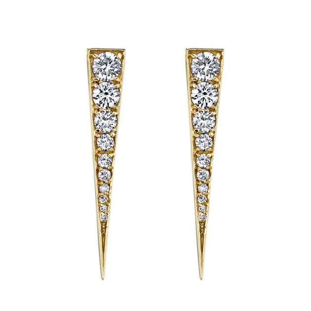 Anita Ko MEDIUM DIAMOND DAGGER EARRINGS