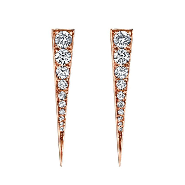 Anita Ko MEDIUM DIAMOND DAGGER EARRINGS