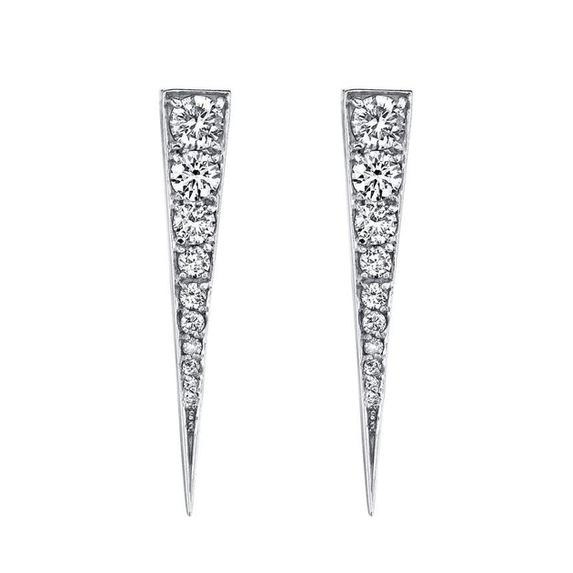 anita ko MEDIUM DIAMOND DAGGER EARRINGS