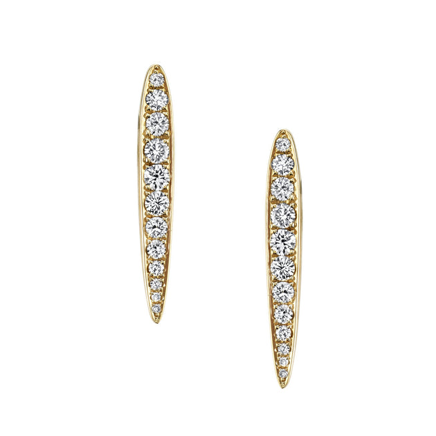 Anita Ko MEDIUM DIAMOND SPEAR EARRINGS