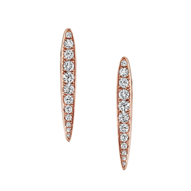 anita ko MEDIUM DIAMOND SPEAR EARRINGS