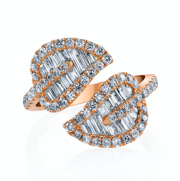 Anita Ko MEDIUM LEAF DIAMOND RING