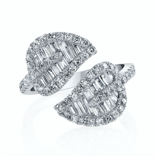 anita ko MEDIUM LEAF DIAMOND RING