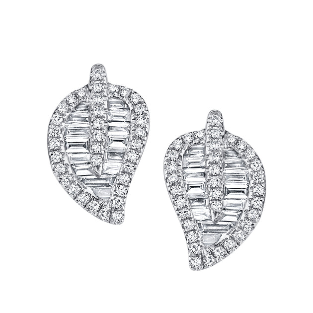 Anita Ko MEDIUM LEAF STUDS