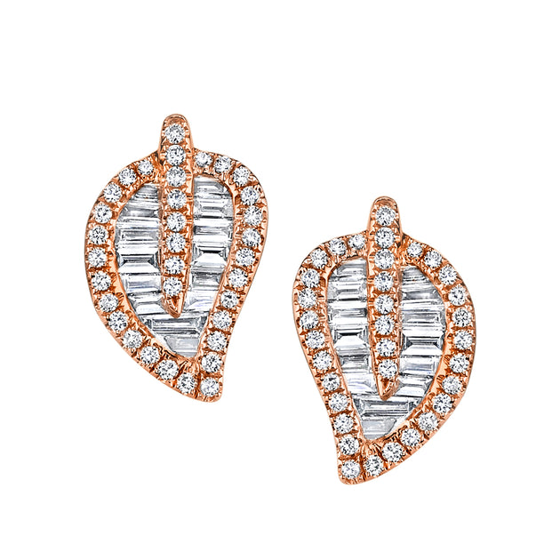 Anita Ko MEDIUM LEAF STUDS