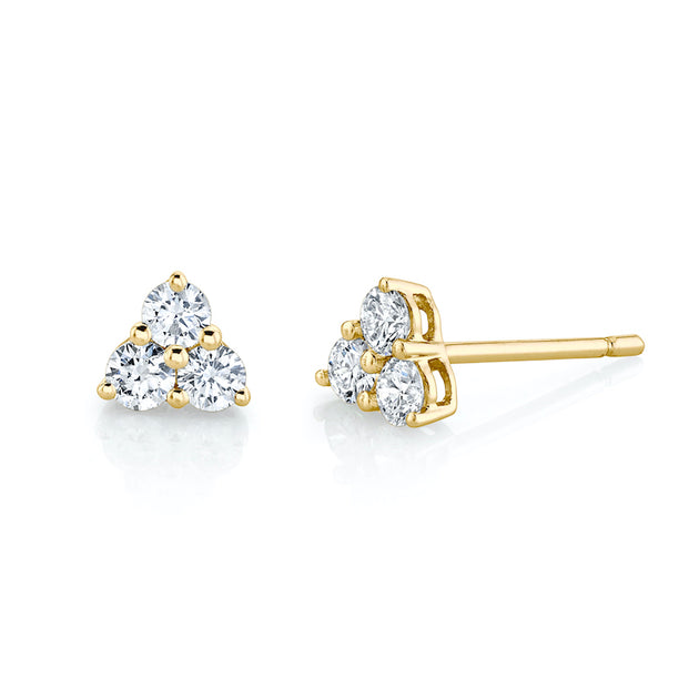 Anita Ko MEDIUM TRILLION DIAMOND STUDS