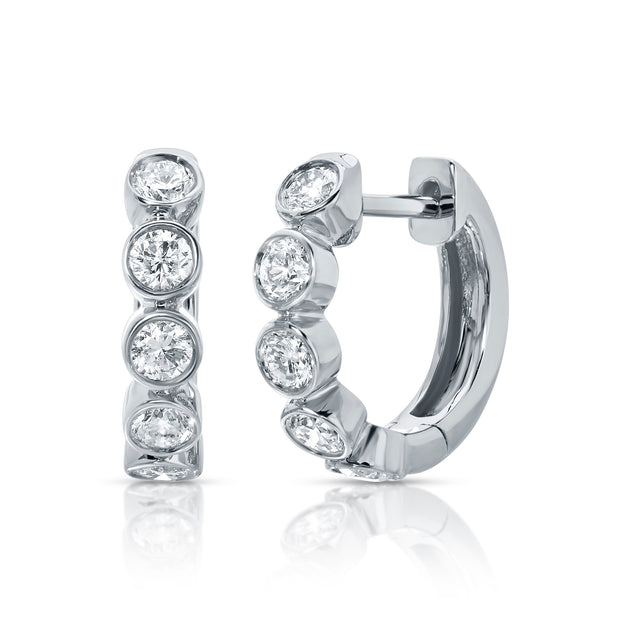 Anita Ko MELROSE BEZELED DIAMOND HUGGIES