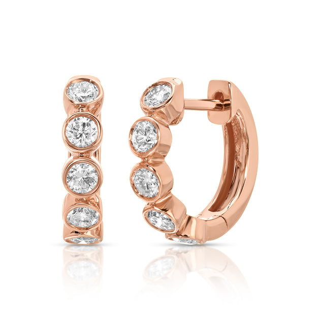 Anita Ko MELROSE BEZELED DIAMOND HUGGIES